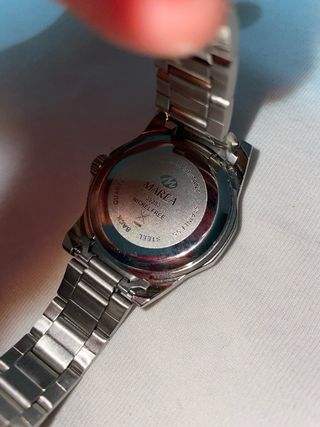 Reloj Marea Azul y Plateado Nuevo