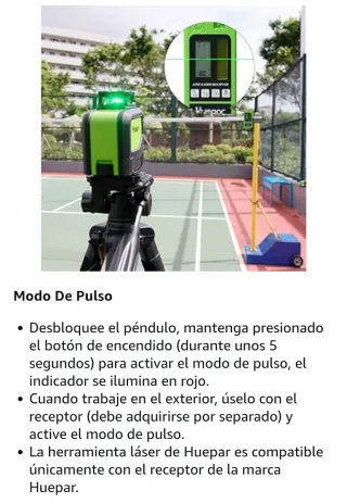 Huepar 902C Nivel Láser 2X360 Verde 40m