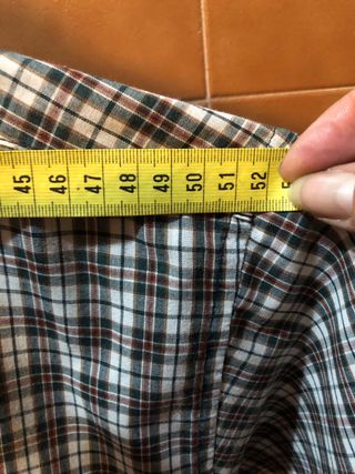 Camisa de cuadros para caballero talla SG