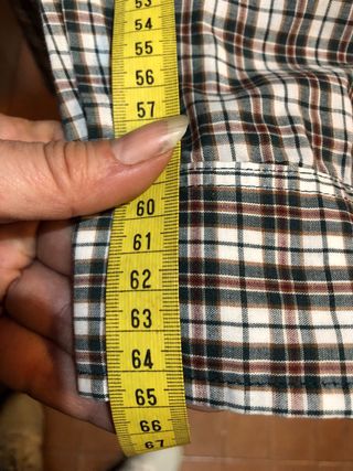 Camisa de cuadros para caballero talla SG