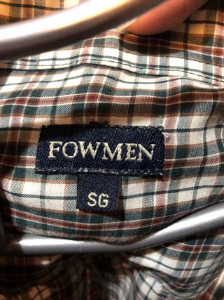 Camisa de cuadros para caballero talla SG