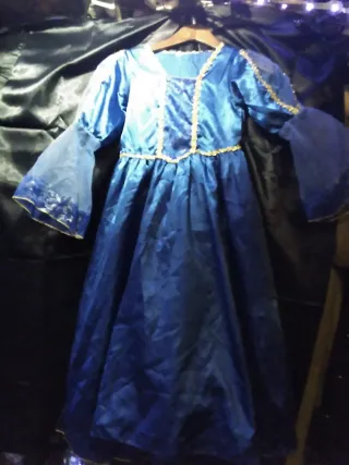 Disfraz Princesa Azul y Dorado