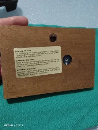 Stazione meteo vintage in legno