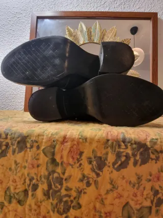 Botines Zara Piel Perlas T.37