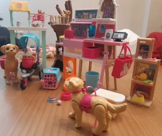 Casa de Muñecas Barbie Plegable Tienda de animales