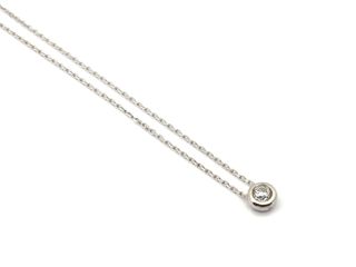 gargantilla oro 18k con piedra con circonita 21cm