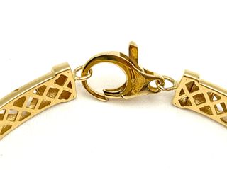 pulsera oro 18k con circonita