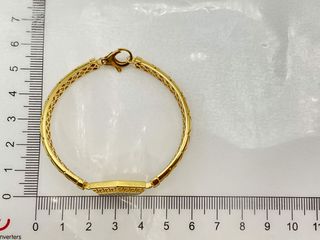 pulsera oro 18k con circonita