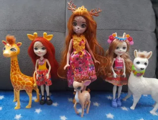 Lote Muñecas Enchantimals con mascotas