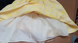 Vestido Vila Clothes floral amarillo talla M