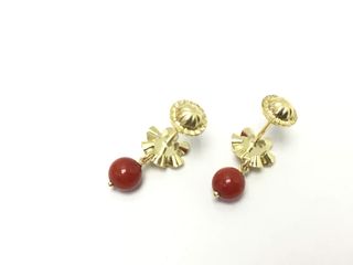 pendientes oro 18k con piedra con circonita