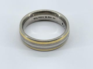 alianza platino con diamante