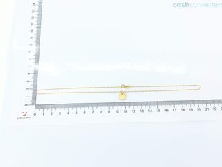 cadena oro 18k con piedra con circonita 20cm