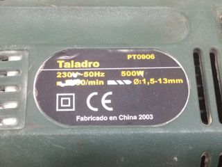 taladro electrico powerg pt0906