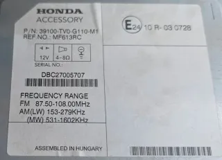 Radio Honda Civic 9 Original