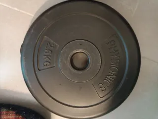 Kit de Discos de peso 5kg, 2,5kg, 2kg, 1kg, 0,5kg