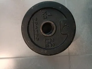 Kit de Discos de peso 5kg, 2,5kg, 2kg, 1kg, 0,5kg