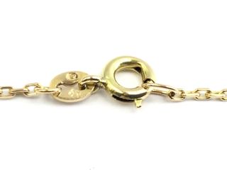 gargantilla oro 18k con piedra con diamante 21cm