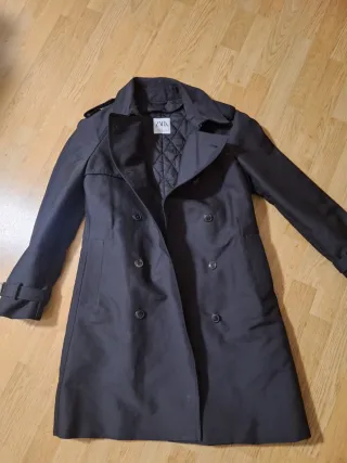 Parka Negra ZARA Mujer