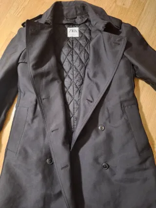 Parka Negra ZARA Mujer