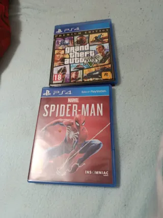 PS4 Grand Theft Auto V y Spider-Man