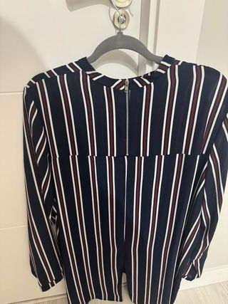 Camisa larga de rayas