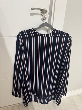 Camisa larga de rayas