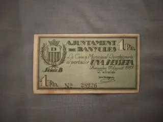 Lote 8 billetes antiguos Guerra civil  (pesetas)