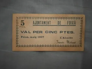 Lote 8 billetes antiguos Guerra civil  (pesetas)