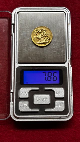 Soberano de Oro - Reina Victoria - año 1900