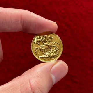 Soberano de Oro - Reina Victoria - año 1900