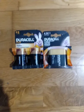 Pilas Duracell D2 y 4.5V