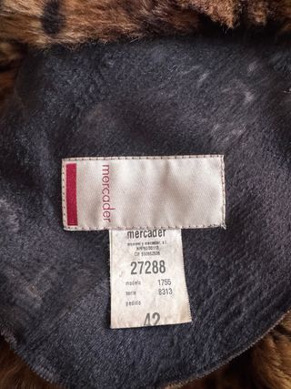 Abrigo Largo Piel Leopardo Reversible