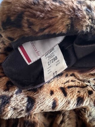 Abrigo Largo Piel Leopardo Reversible