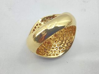 sello oro 18k con piedra con circonita