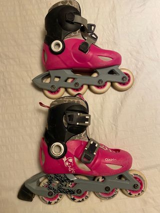 Patines en línea rosas para niña