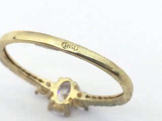 anillo oro 18k con piedra con circonita
