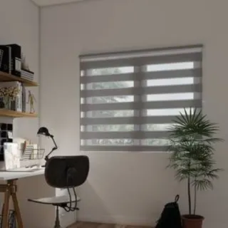 Estor 160cm Día y Noche Gris Leroy Merlin