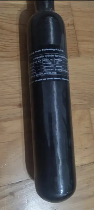 Botella Fibra Carbono 0.5L 4500 PSI