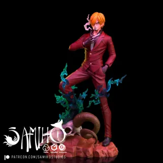 Figura Sanji One Piece anime Luffy Zoro nami law
