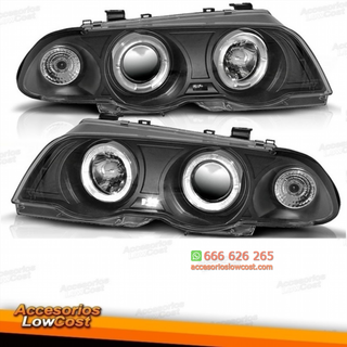 FAROS OJOS ANGEL LED BMW E46, 98-01. CRISTAL CLAR