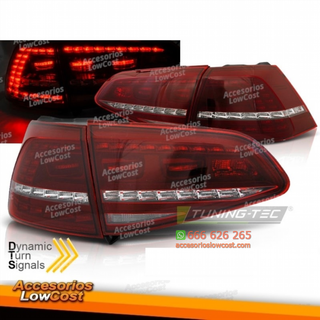 Faros traseros intermitente dinámico LED rojo y b