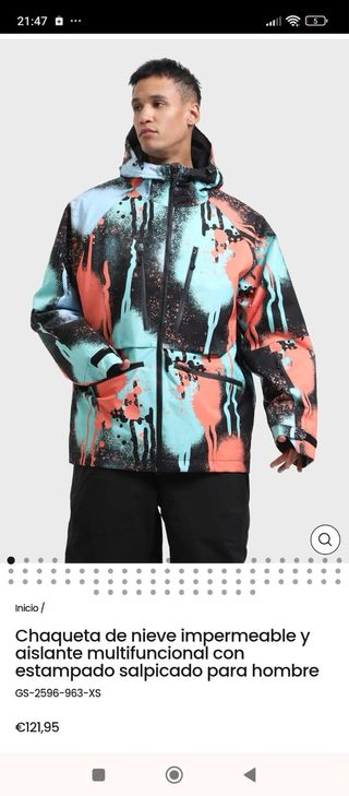 Chaqueta Nieve Impermeable Hombre GSOU SNOW