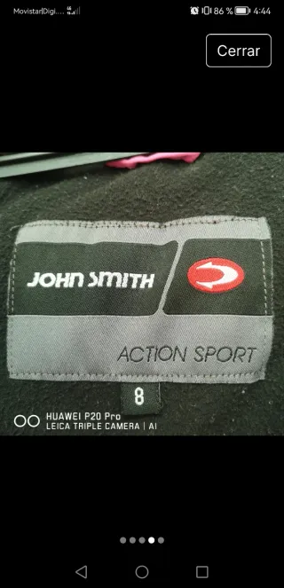 Chaqueta niña John Smith rosa