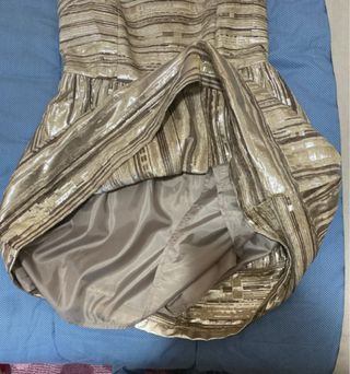 Vestito Glamour dorato e marrone