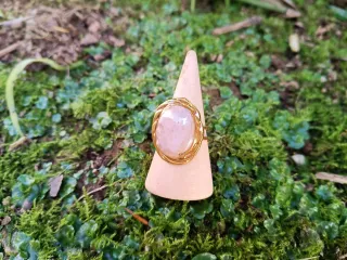 Anillo pétalo orquídea encapsulada