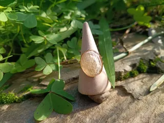 Anillo ajustable orquídea encapsulada