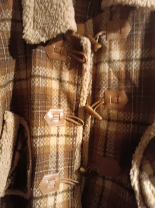 Montgomery a quadri con pelliccia veste 46