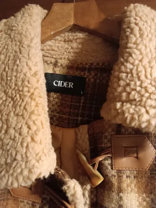 Montgomery a quadri con pelliccia veste 46