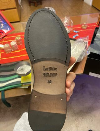 Mocassini Tusconi camoscio tortora doppia fibbia 4